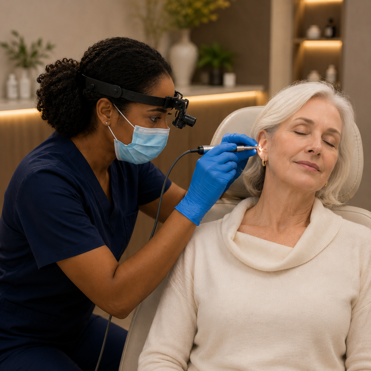 Ear irrigation and microsuction service